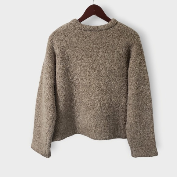 Le Bon Shoppe Mushroom Envie Sweater Boxy Oversized Chunky Boucle Sz M/L - Picture 3 of 12